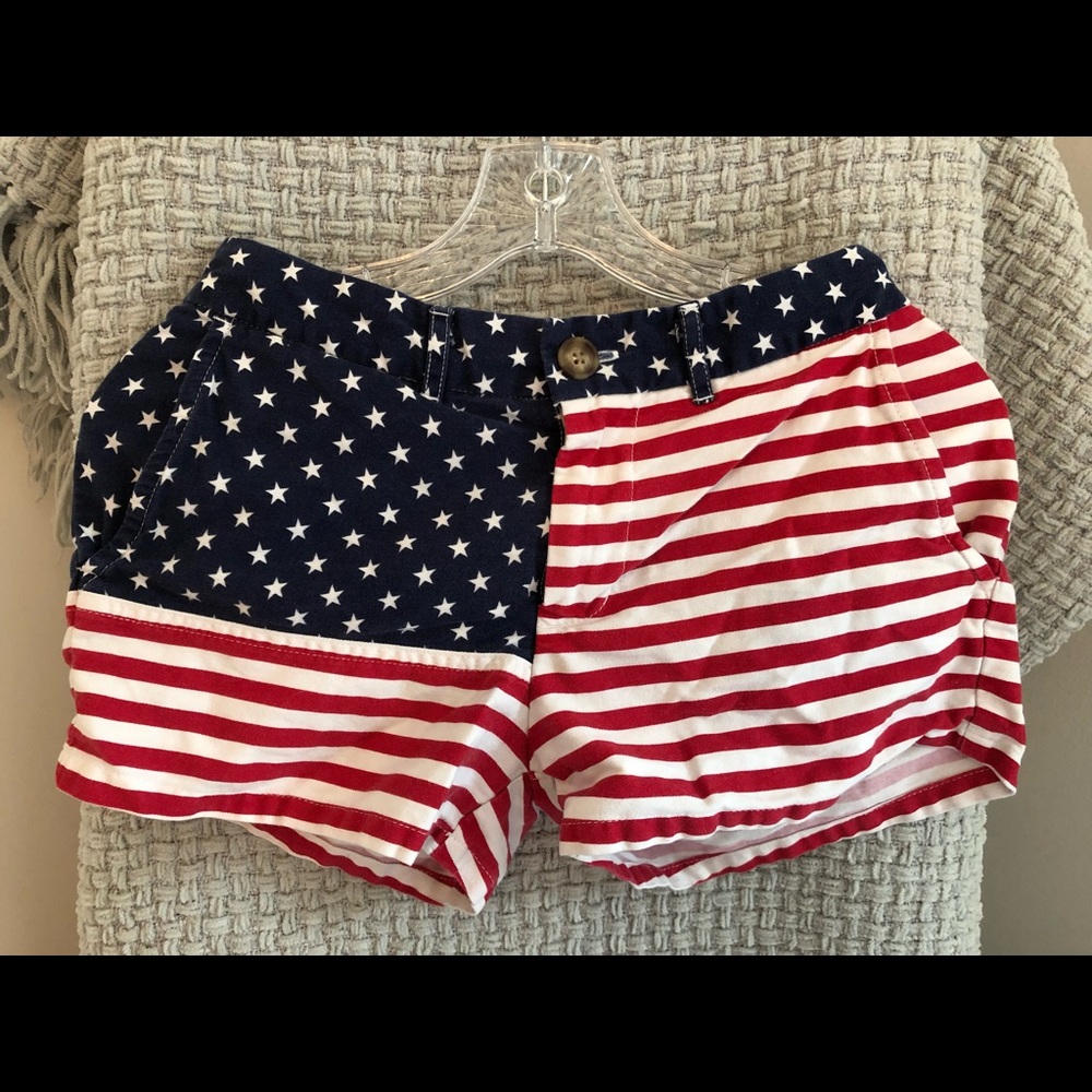 American flag womens chubbies shorts